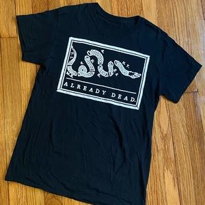 TIMESHARES band shirt. Bought at show. Rad.